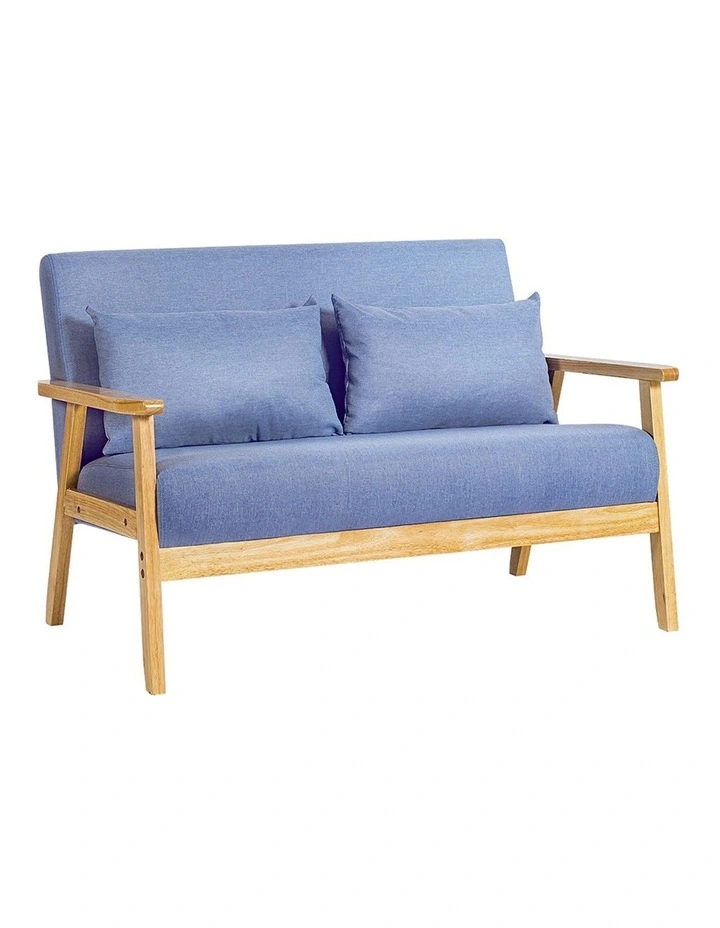 Armchair 2-Seater in Light Blue image 1