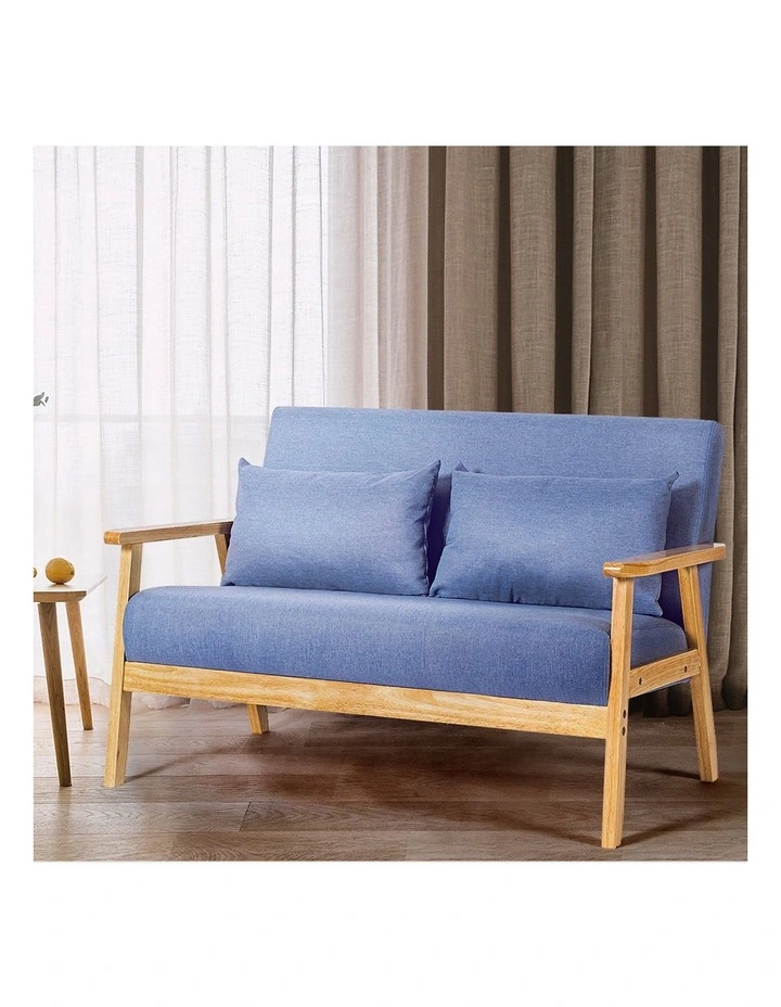 Armchair 2-Seater in Light Blue image 4