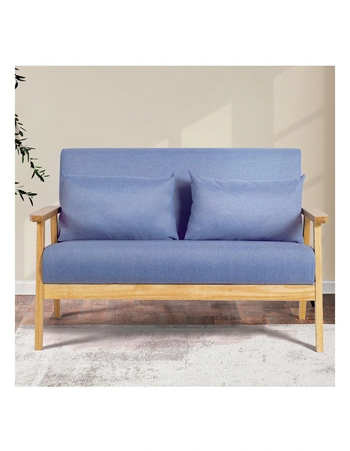 Armchair 2-Seater in Light Blue image 5