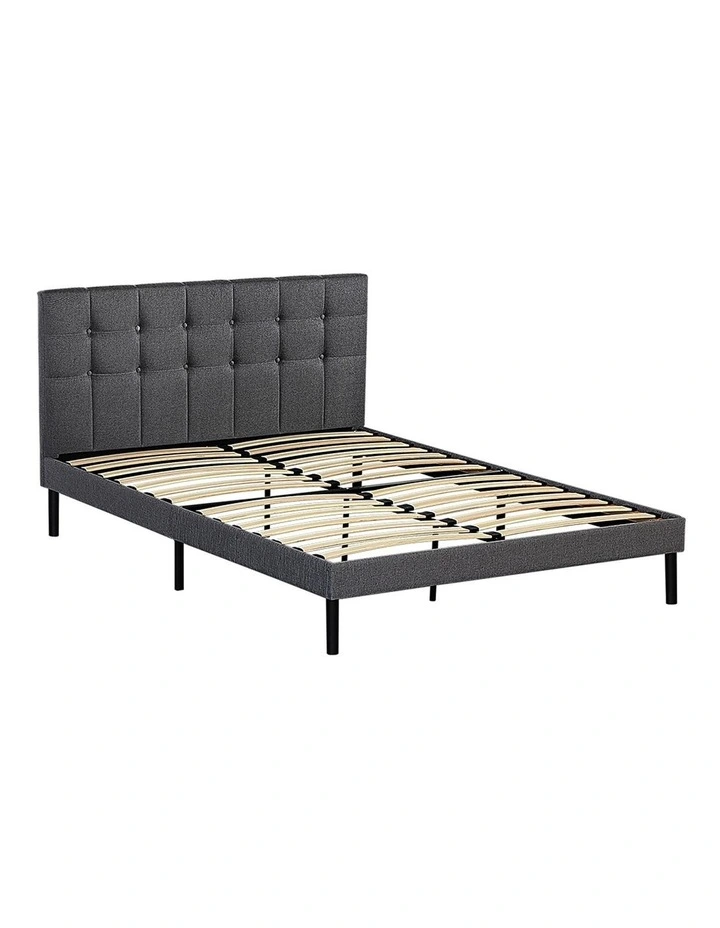 Queen Platform Bed Frame in Charcoal image 1