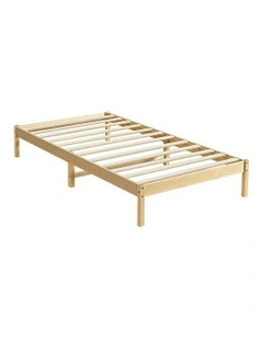 Wooden Solid Pine Bed Frame Single in Oak