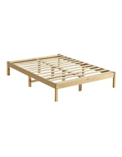 Wooden King Bed Frame in Brown
