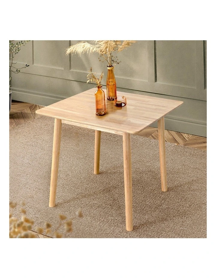 Wooden Rectangle Kitchen Dining Table in Natural image 2