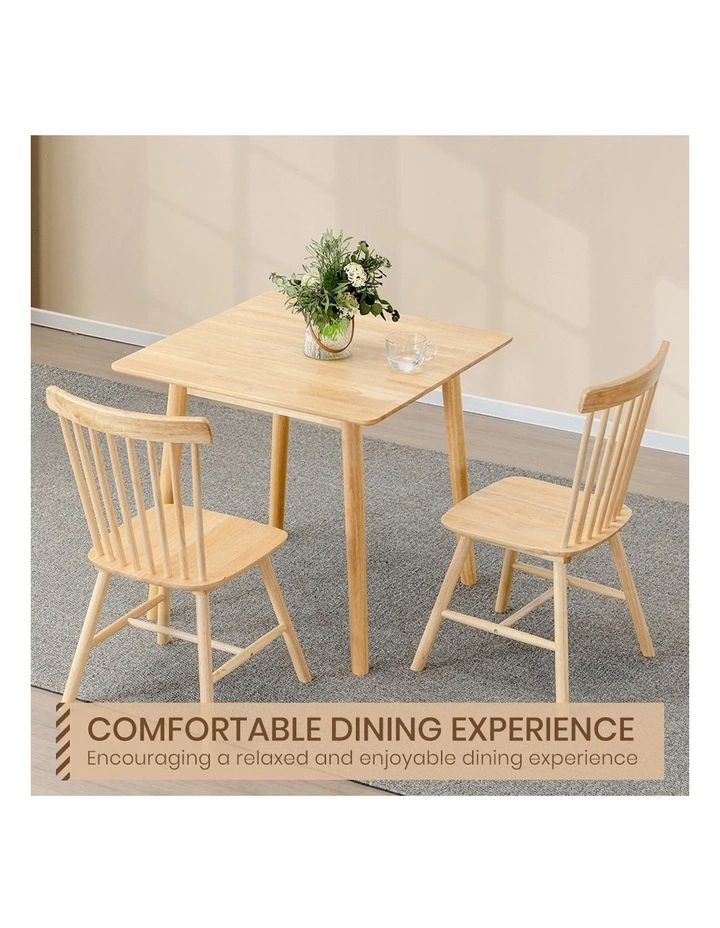 Wooden Rectangle Kitchen Dining Table in Natural image 6