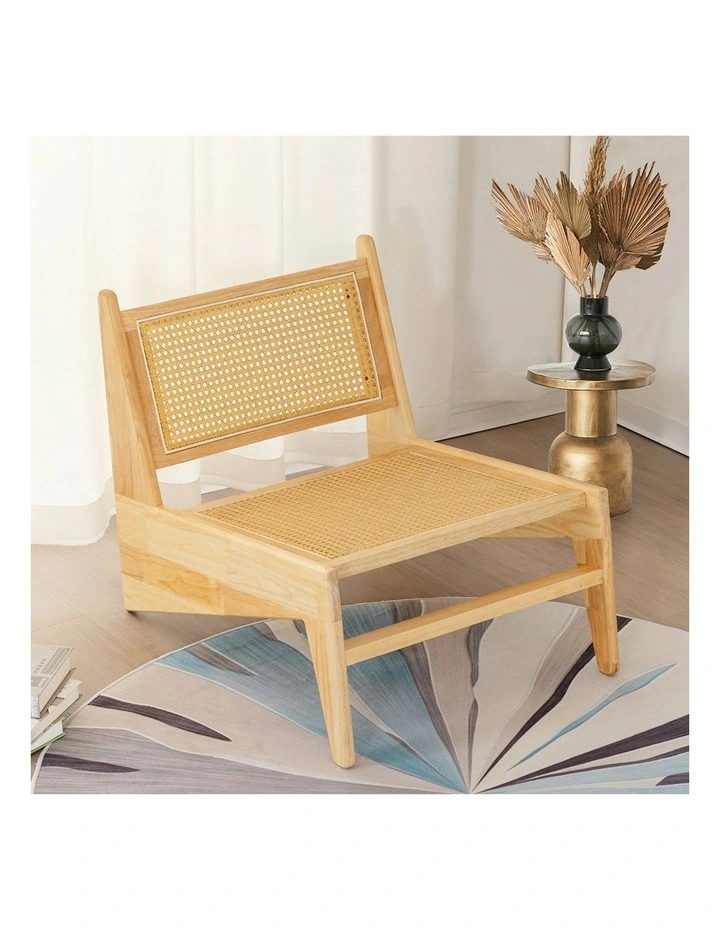 Kangaroo Wooden Accent Arm Chairs in Natural image 1