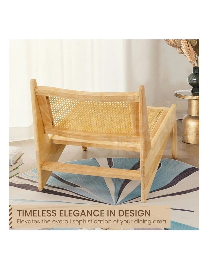 Kangaroo Wooden Accent Arm Chairs in Natural image 3