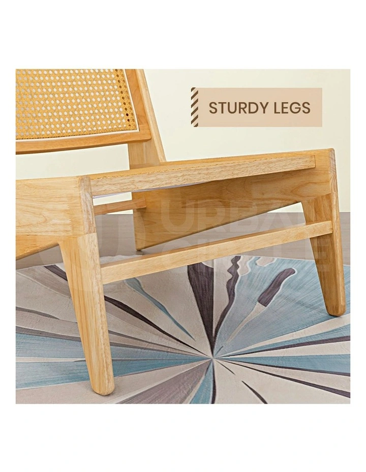 Kangaroo Wooden Accent Arm Chairs in Natural image 6