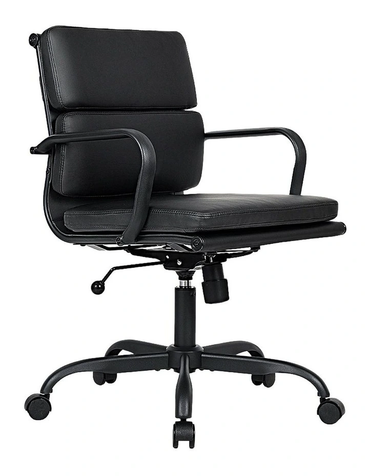 Ergonomic Executive Height Adjustable Office Desk Chair in Black image 1