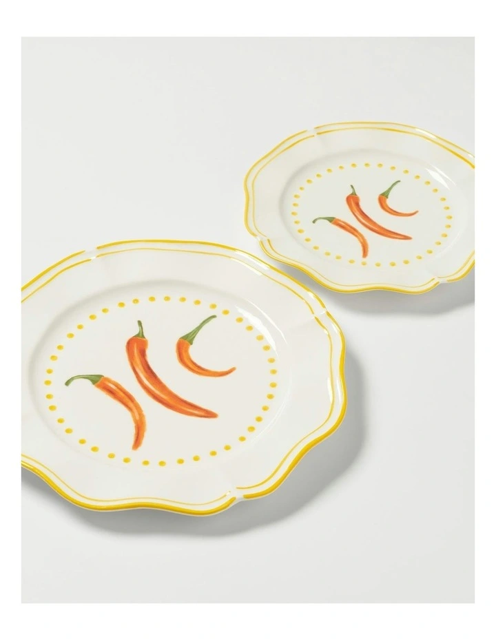 Capri 2.0 Yellow Dinner Plates Single image 3