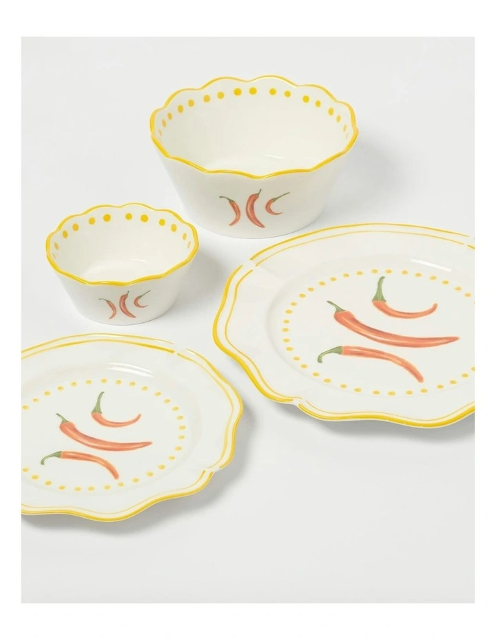 Capri 2.0 Yellow Dinner Plates Single image 4
