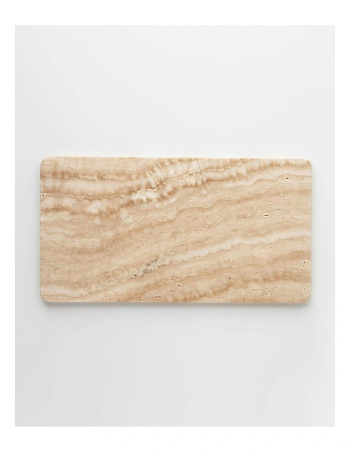 Travertine Platter in Beige image 1