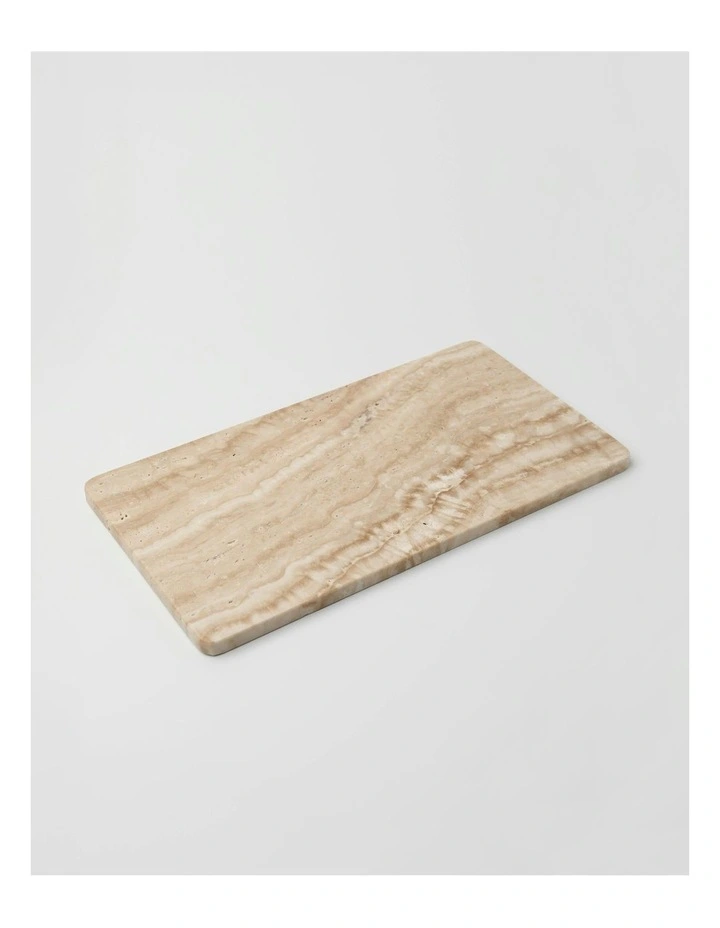 Travertine Platter in Beige image 3