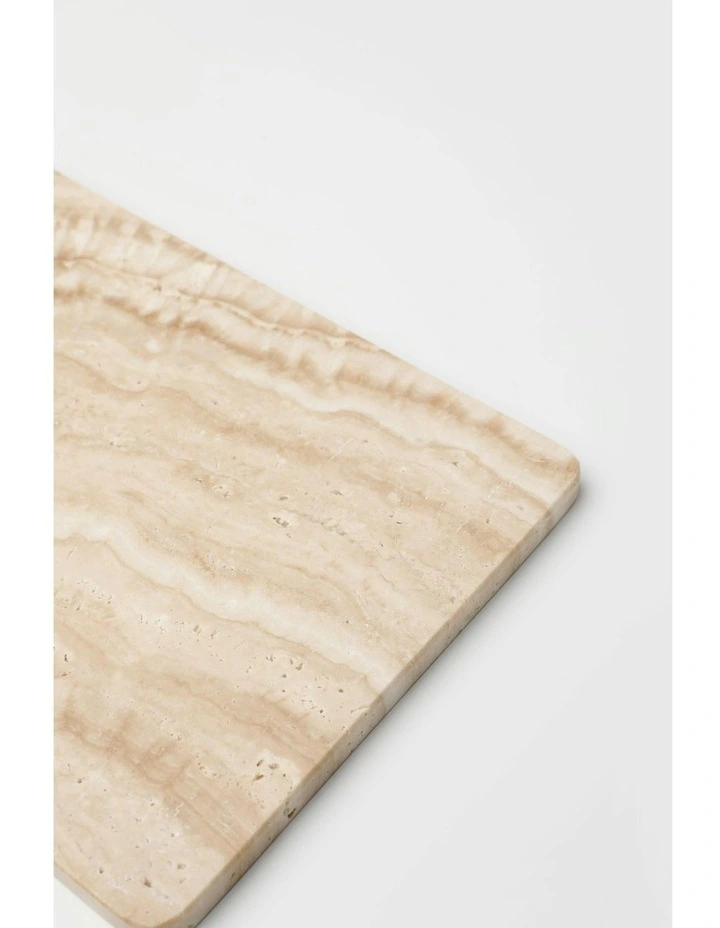 Travertine Platter in Beige image 4