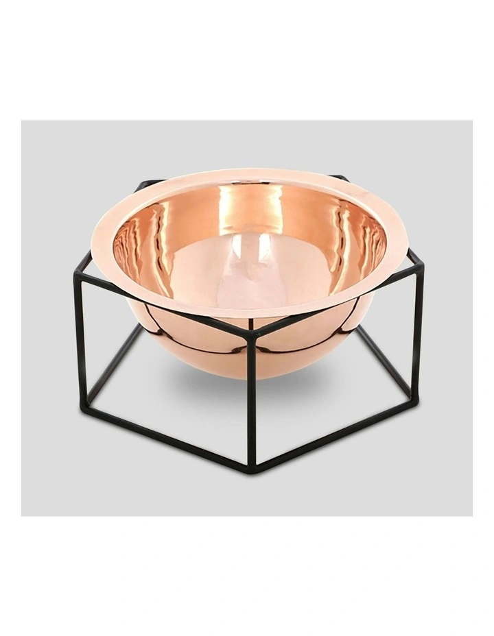 Hand-Beaten Copper and Iron Penta Bowl image 2