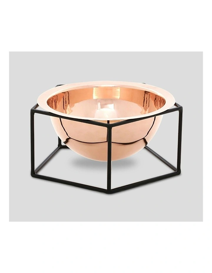 Hand-Beaten Copper and Iron Penta Bowl image 3
