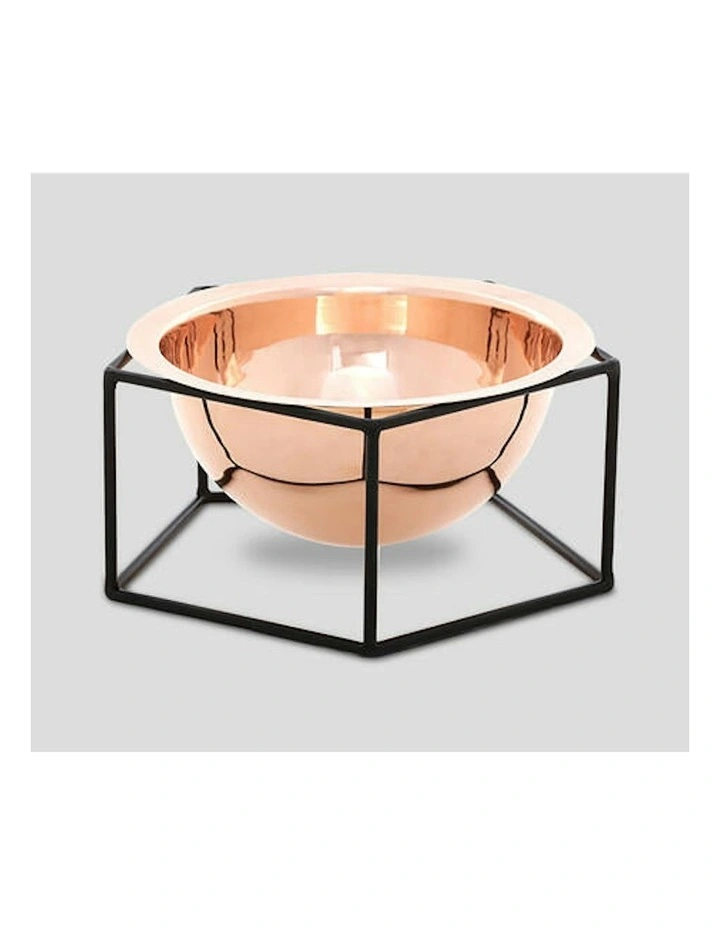 Hand-Beaten Copper and Iron Penta Bowl image 4