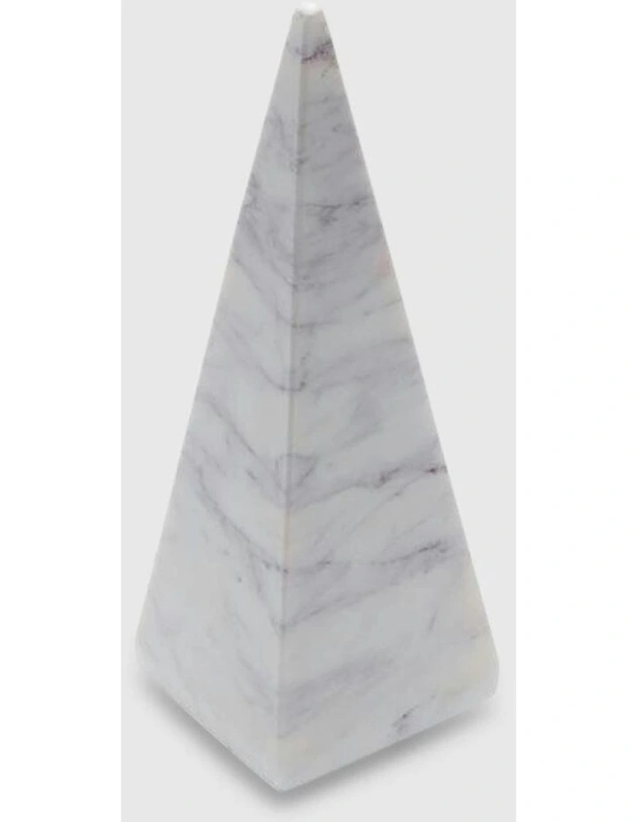 Handmade Decorative Marble Object in White image 1