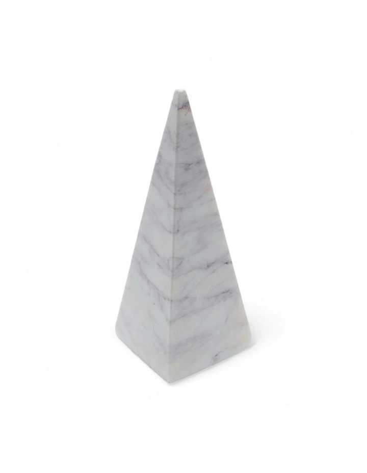 Handmade Decorative Marble Object in White image 3