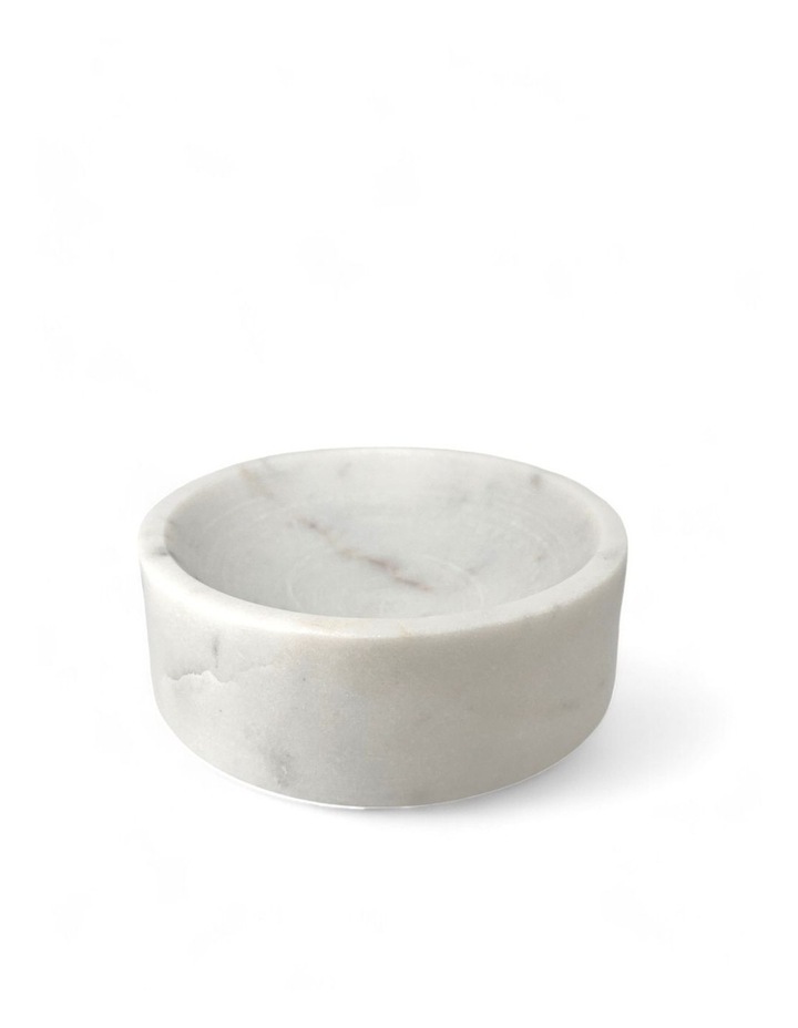 Marble-turned Bowl in White image 1