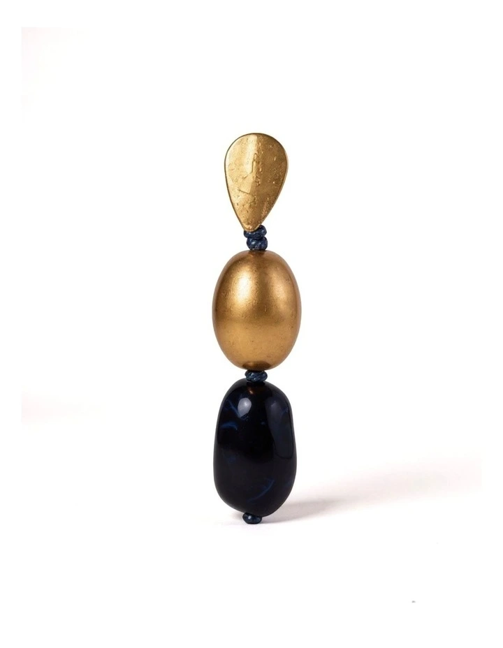 18K Gold-Plated and Bead Drop Earrings in Multi image 3