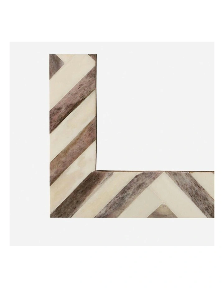 Recycled Buffalo Bone Inlay Photo Frame 4x6 in Brown image 6