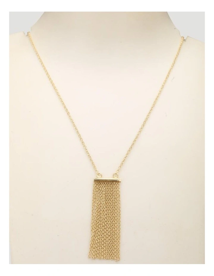 Artisanal Necklace in Gold Tone image 3