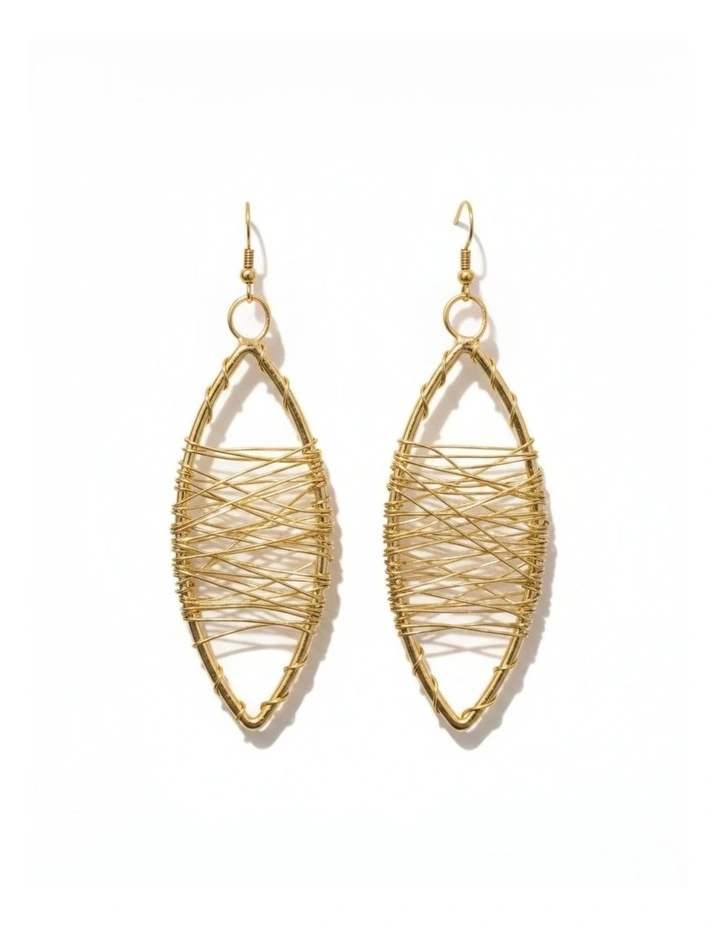 Artisan Earrings in Gold image 1