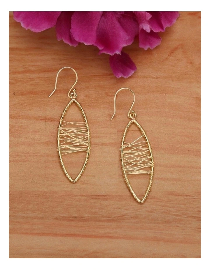 Artisan Earrings in Gold image 3