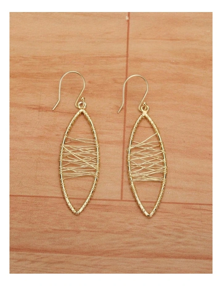 Artisan Earrings in Gold image 3