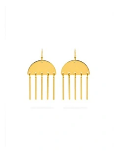 Handcrafted Artisan Earrings in Gold