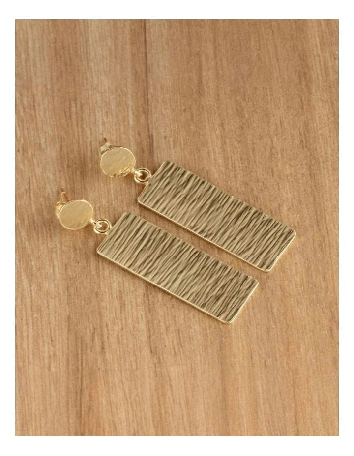 Handcrafted Earrings in Gold image 3