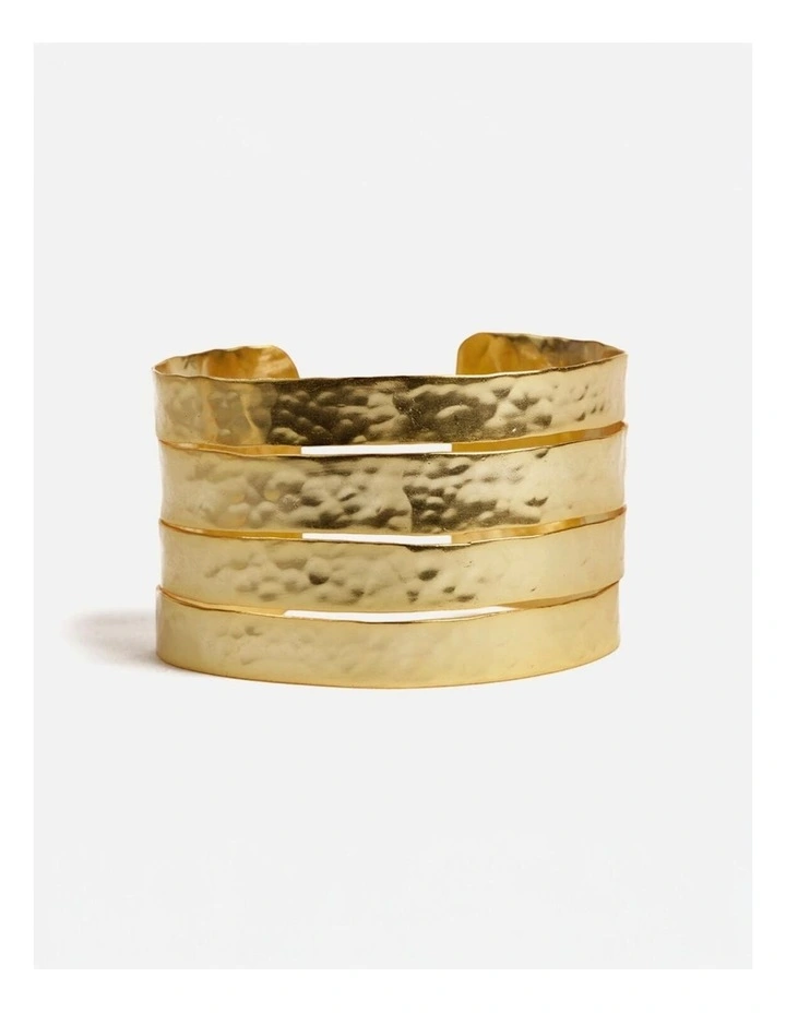 Handmade Stackable Bracelet in Gold image 1