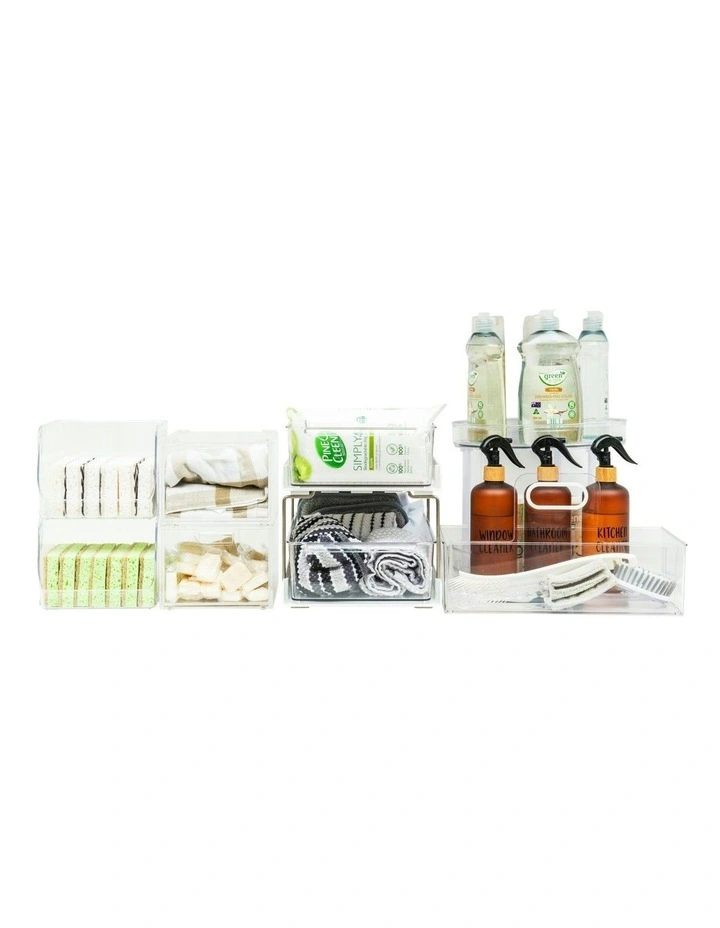 Deluxe Under Sink Organisation Value Pack in White image 1