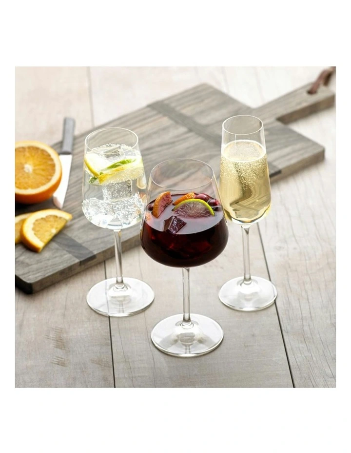 Ovid Red Wine Goblet Set 4 Piece in Clear image 2