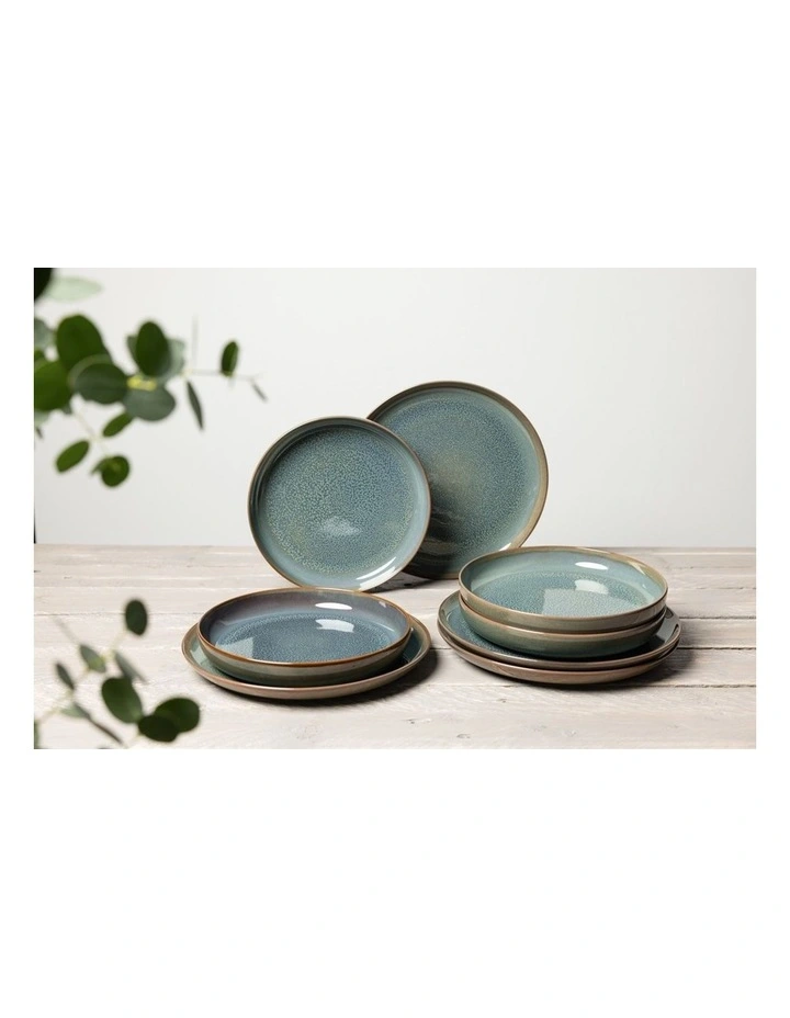 Crafted Breeze Dinner Set 8 Pieces in Green image 2