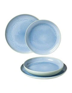 Crafted Dinner Set 4 Piece in Blueberry