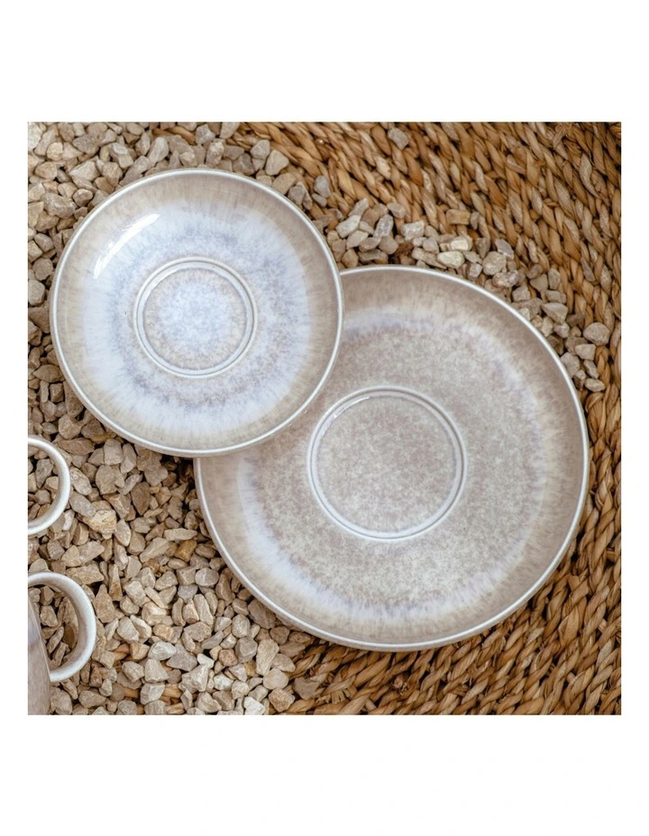 Perlemor Saucer Coffee Cup 16cm in Sand image 2