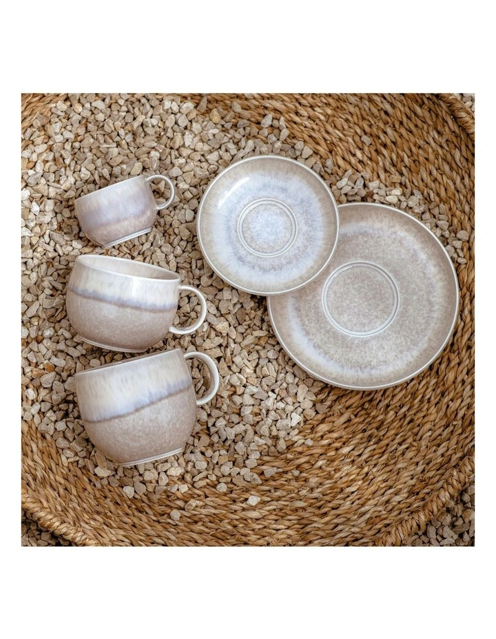 Perlemor Saucer Espresso Cup 12cm in Sand image 2