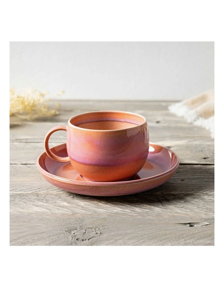 Perlemor Coffee Cup 270ml in Coral image 2