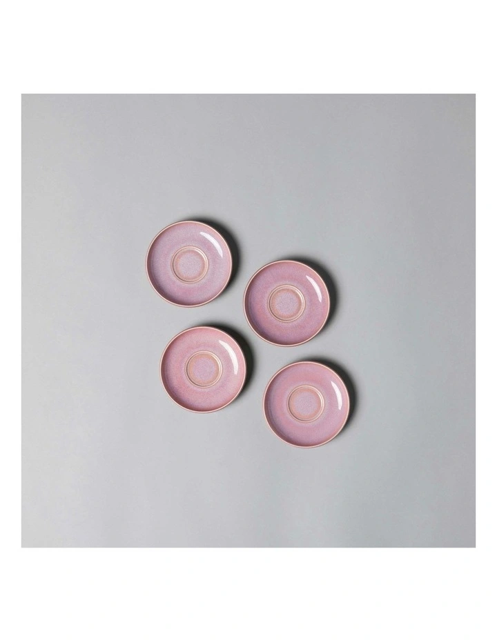 Perlemor Saucer Espresso Cup 12cm in Coral image 2