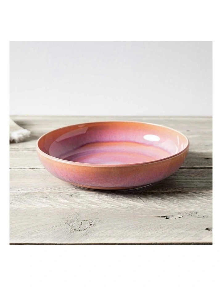 Perlemor Pasta Bowl 22cm in Coral image 2