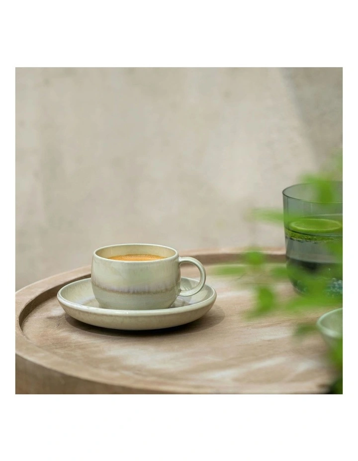 Perlemor Saucer Espresso Cup 12cm in Alga image 3