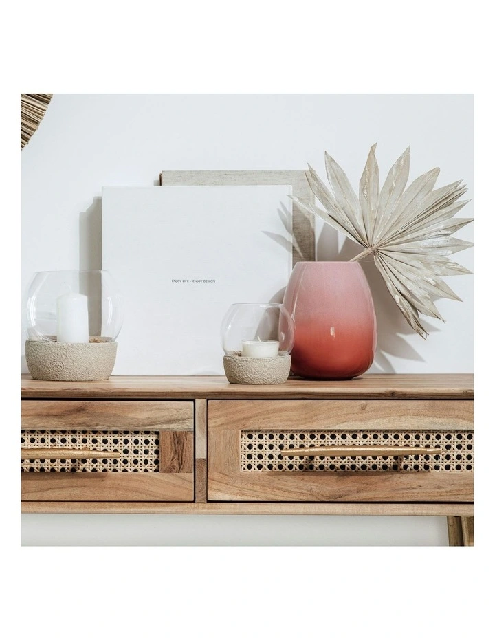 Perlemor Home Drop Large Vase in Orange image 4