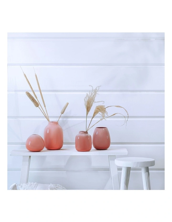 Perlemor Home Drop Small Vase in Orange image 3
