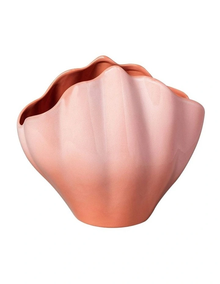 Perlemor Home Shell Vase in Orange image 1