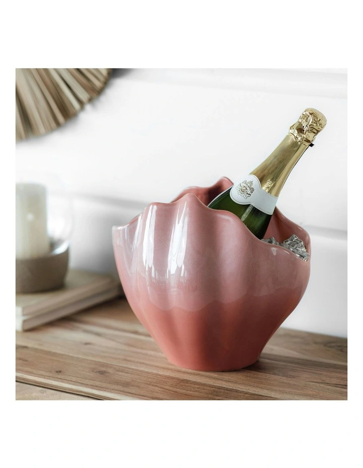 Perlemor Home Shell Vase in Orange image 3