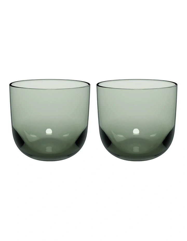 Like Water Glass 2 Pieces Set in Sage image 1
