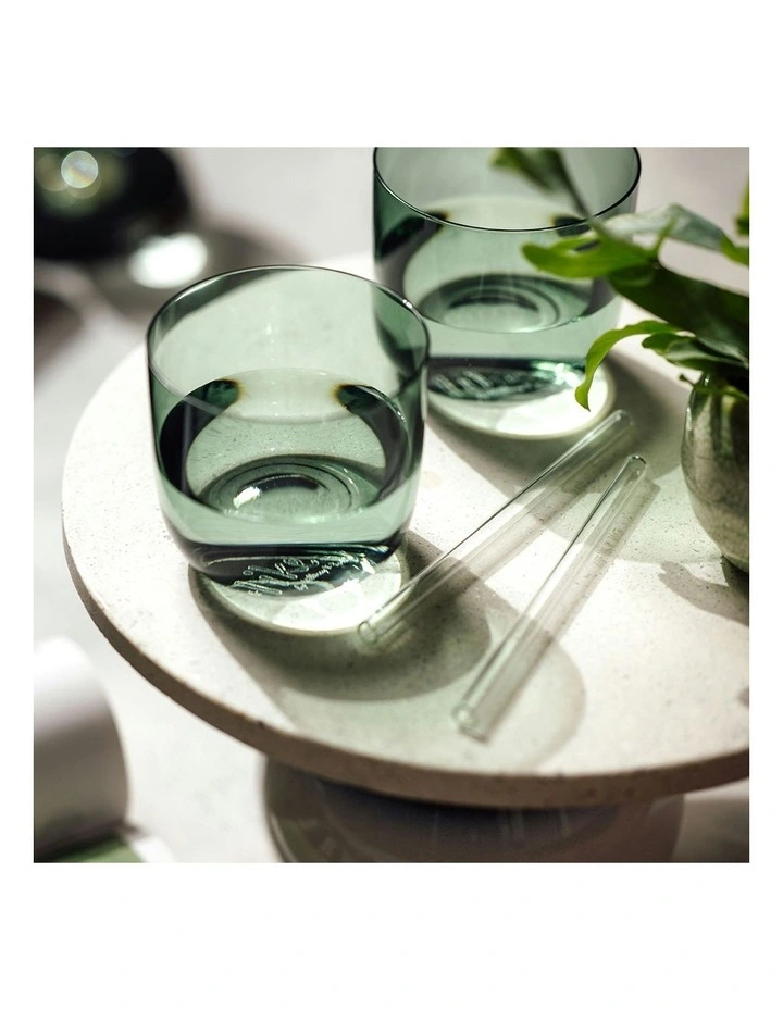 Like Water Glass 2 Pieces Set in Sage image 2