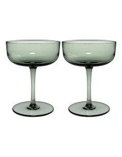 Champagne Dessert Bowl Set of 2 in Sage
