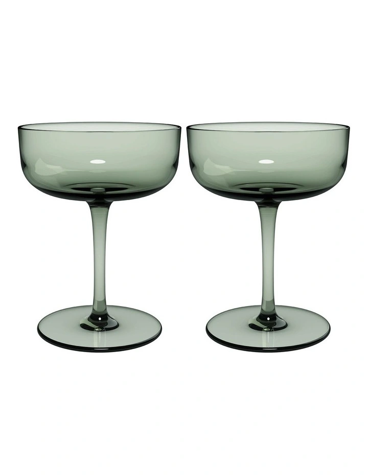 Champagne Dessert Bowl Set of 2 in Sage image 1